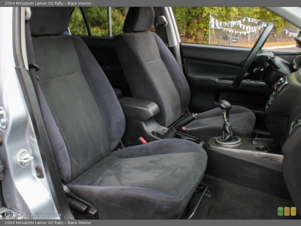 Black Interior Front Seat for the 2004 Mitsubishi Lancer OZ Rally #87381628