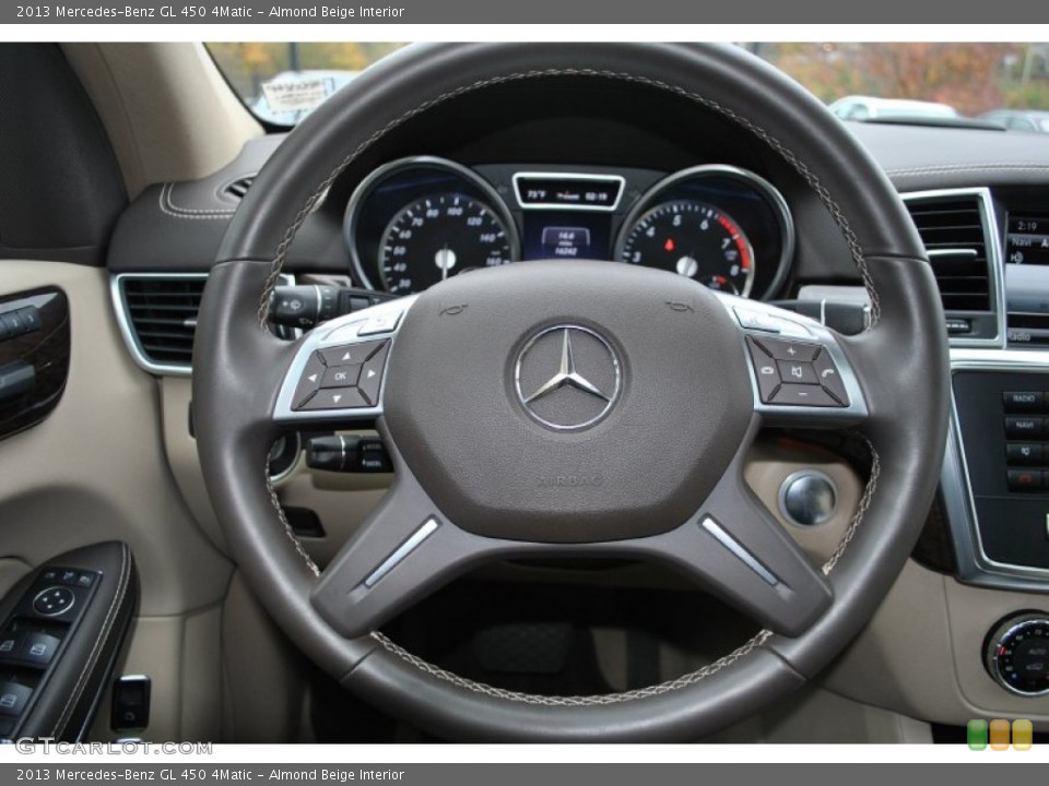 Almond Beige Interior Steering Wheel for the 2013 Mercedes-Benz GL 450 4Matic #87382345