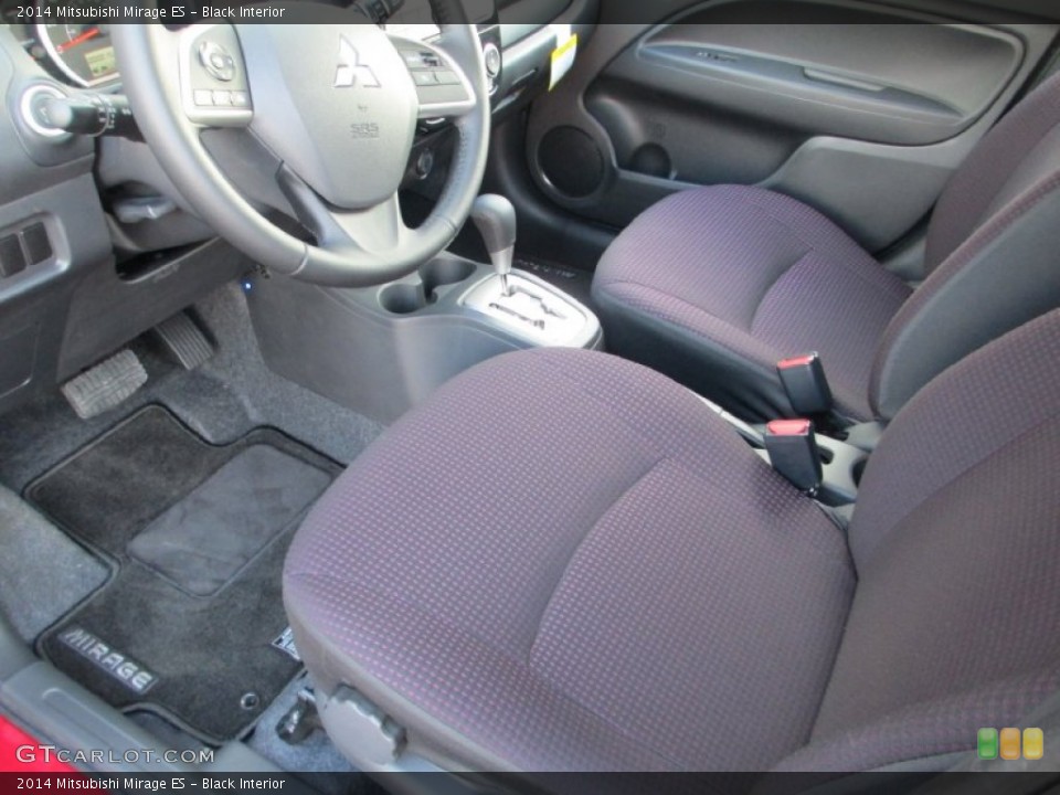 Black Interior Front Seat for the 2014 Mitsubishi Mirage ES #87385540