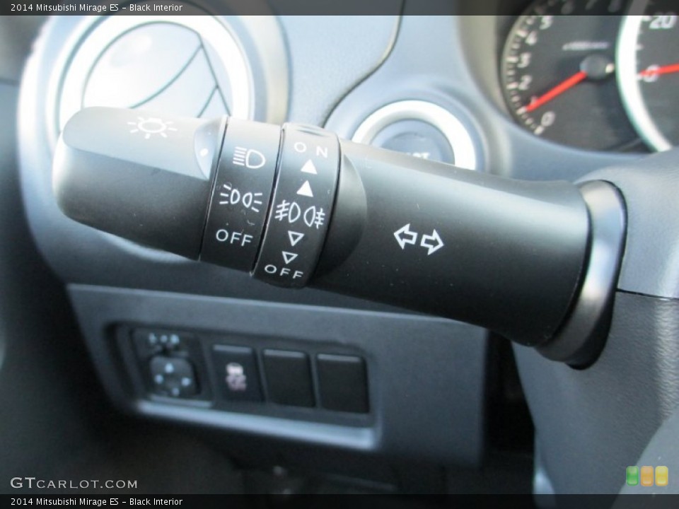 Black Interior Controls for the 2014 Mitsubishi Mirage ES #87385858