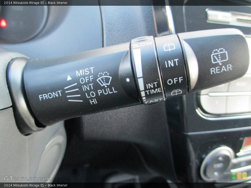 Black Interior Controls for the 2014 Mitsubishi Mirage ES #87385906