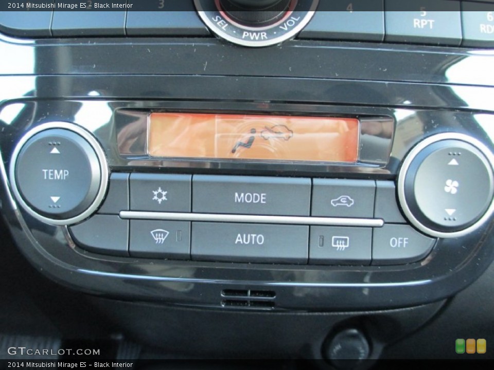 Black Interior Controls for the 2014 Mitsubishi Mirage ES #87385954