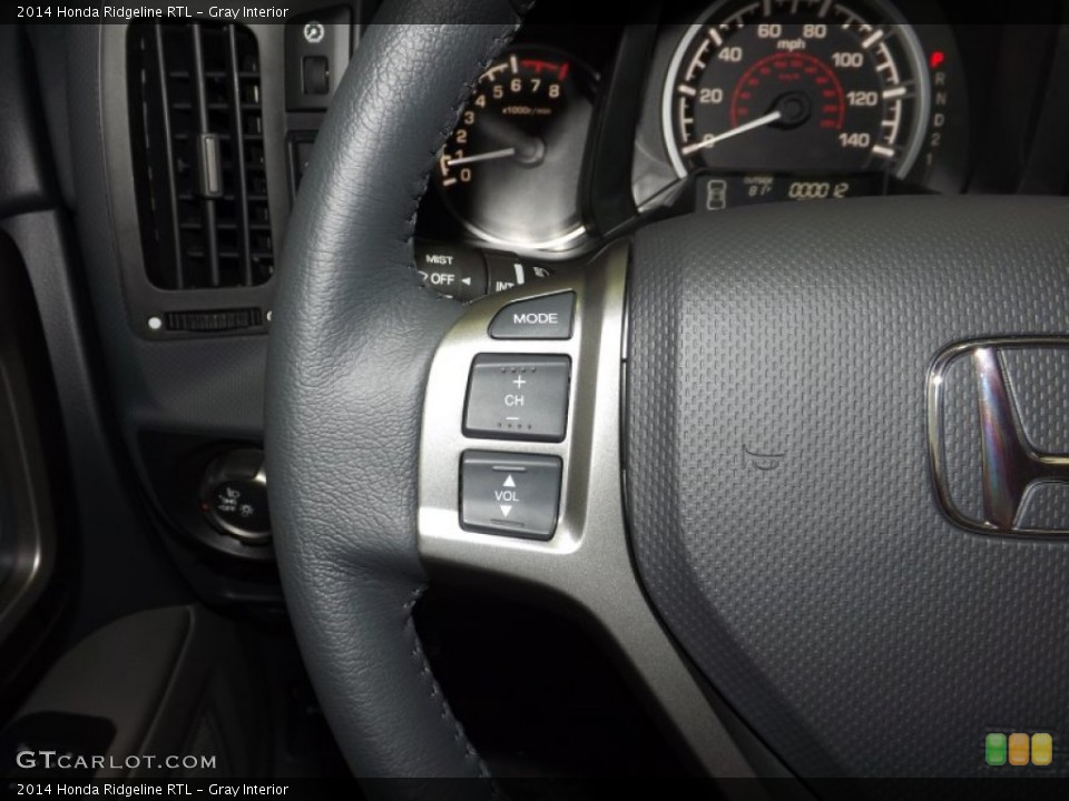 Gray Interior Controls for the 2014 Honda Ridgeline RTL #87390880