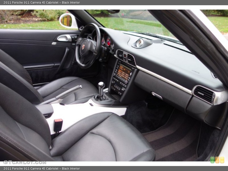 Black Interior Dashboard for the 2011 Porsche 911 Carrera 4S Cabriolet #87392932