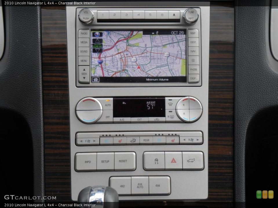Charcoal Black Interior Controls for the 2010 Lincoln Navigator L 4x4 #87395449