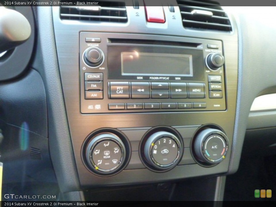 Black Interior Controls for the 2014 Subaru XV Crosstrek 2.0i Premium #87396172