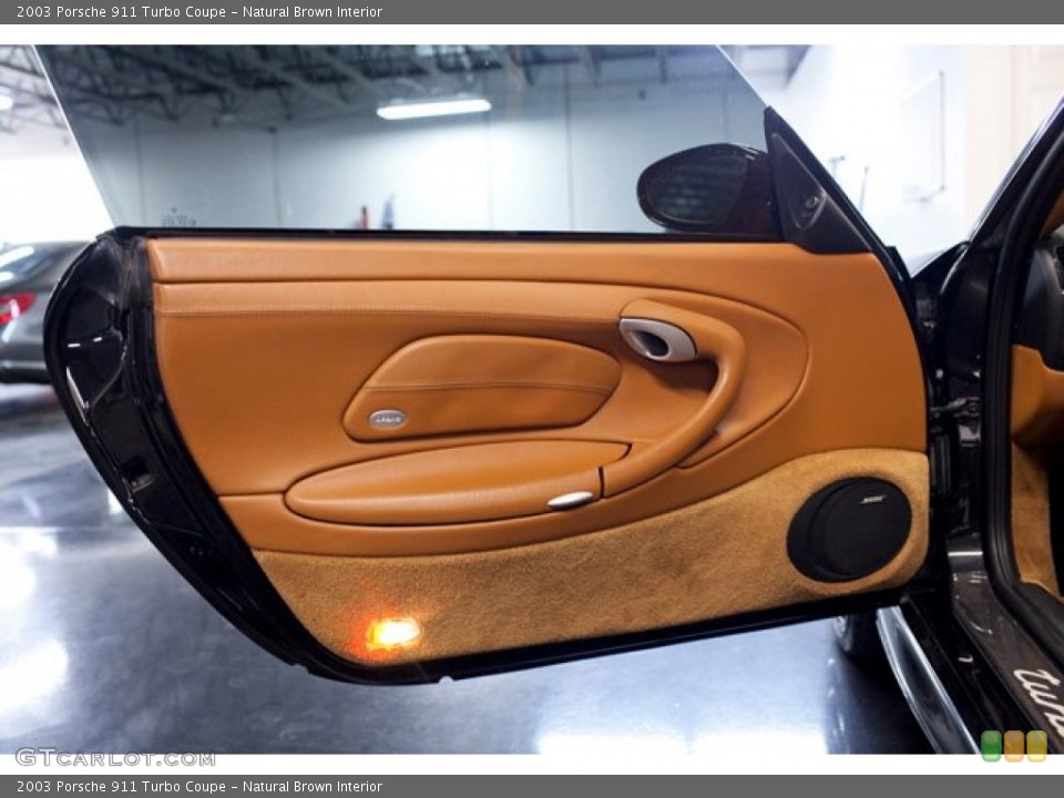 Natural Brown Interior Door Panel for the 2003 Porsche 911 Turbo Coupe #87396202