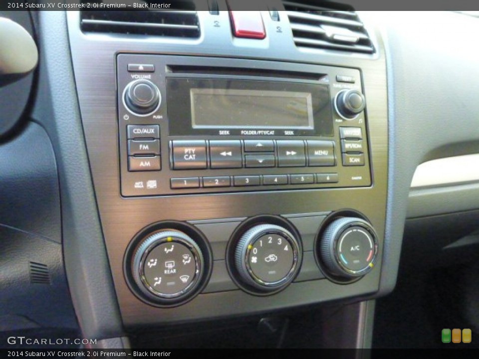 Black Interior Controls for the 2014 Subaru XV Crosstrek 2.0i Premium #87397579