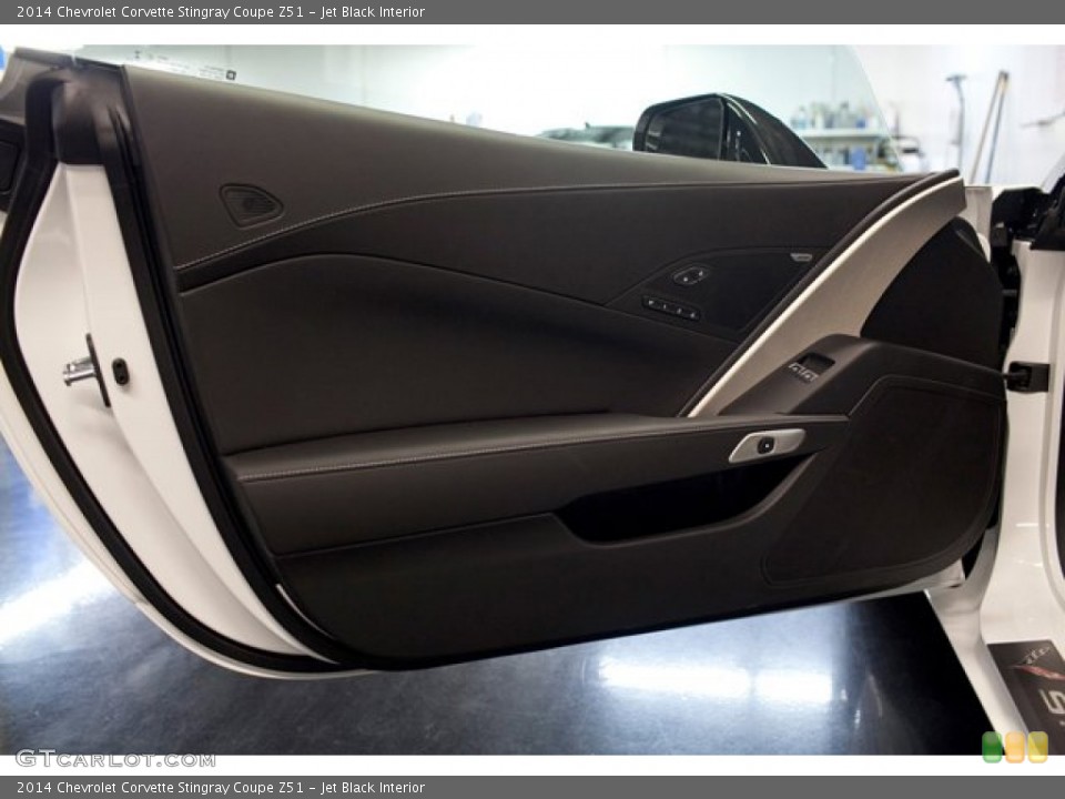 Jet Black Interior Door Panel for the 2014 Chevrolet Corvette Stingray Coupe Z51 #87397951