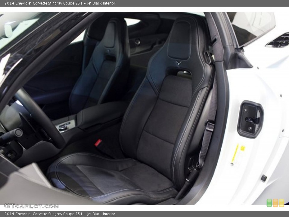 Jet Black Interior Front Seat for the 2014 Chevrolet Corvette Stingray Coupe Z51 #87398095