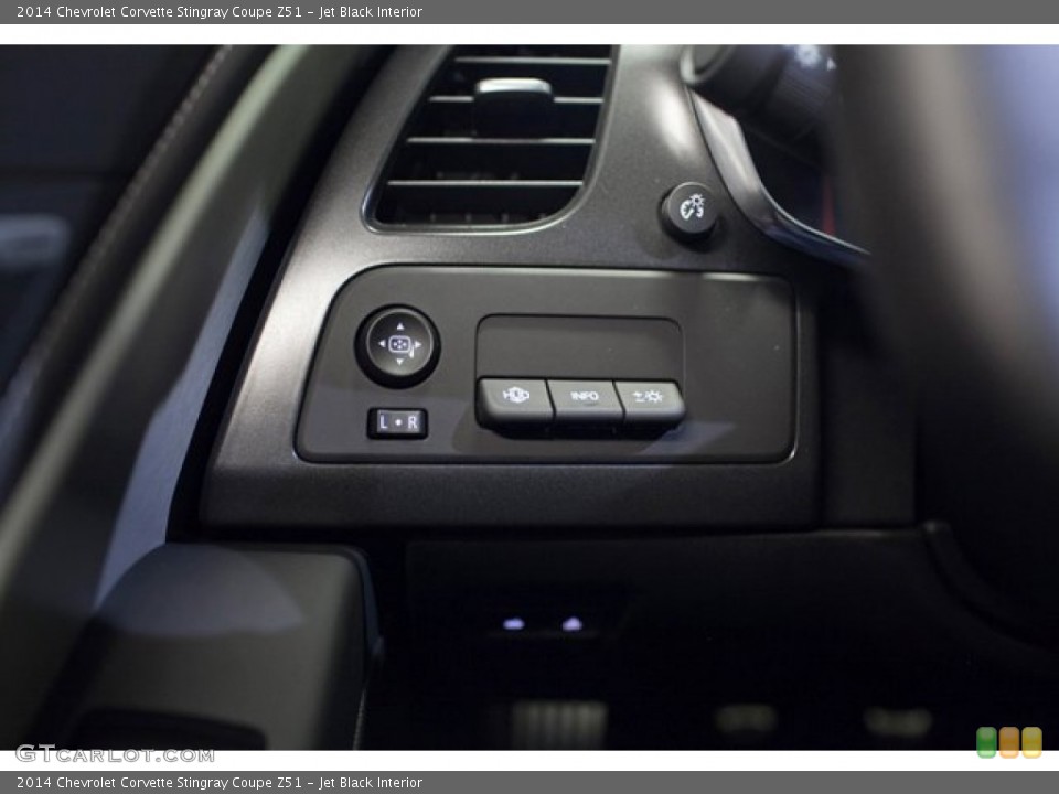 Jet Black Interior Controls for the 2014 Chevrolet Corvette Stingray Coupe Z51 #87398131