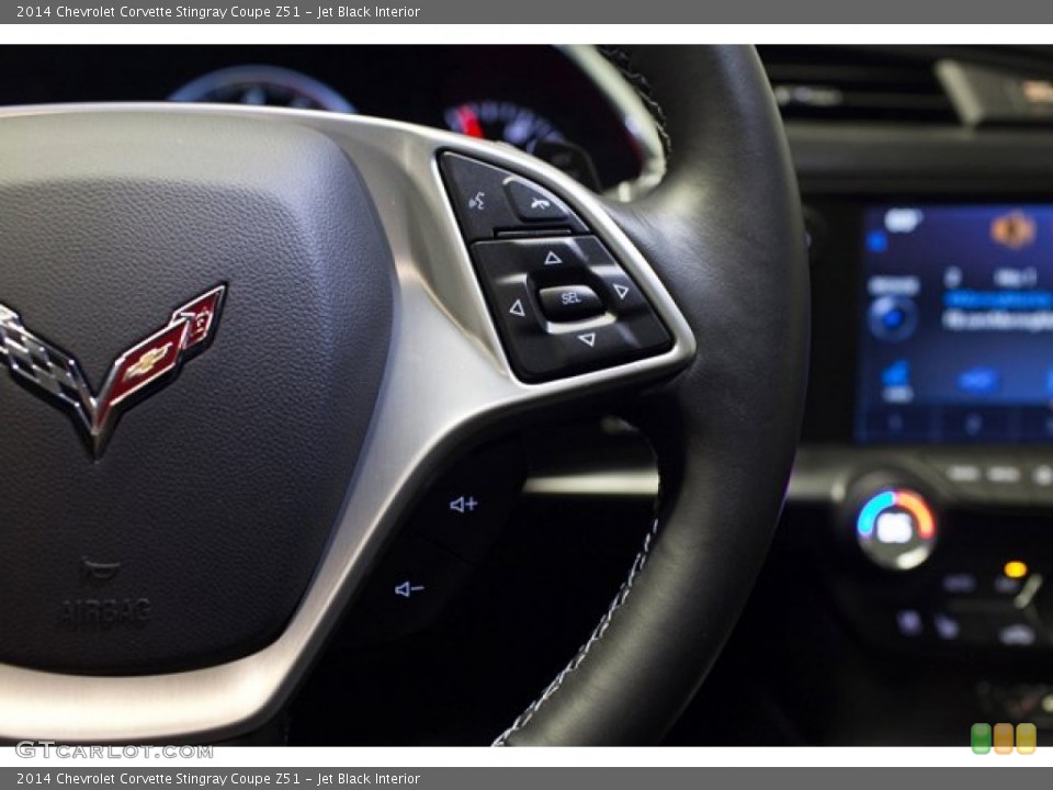 Jet Black Interior Controls for the 2014 Chevrolet Corvette Stingray Coupe Z51 #87398206
