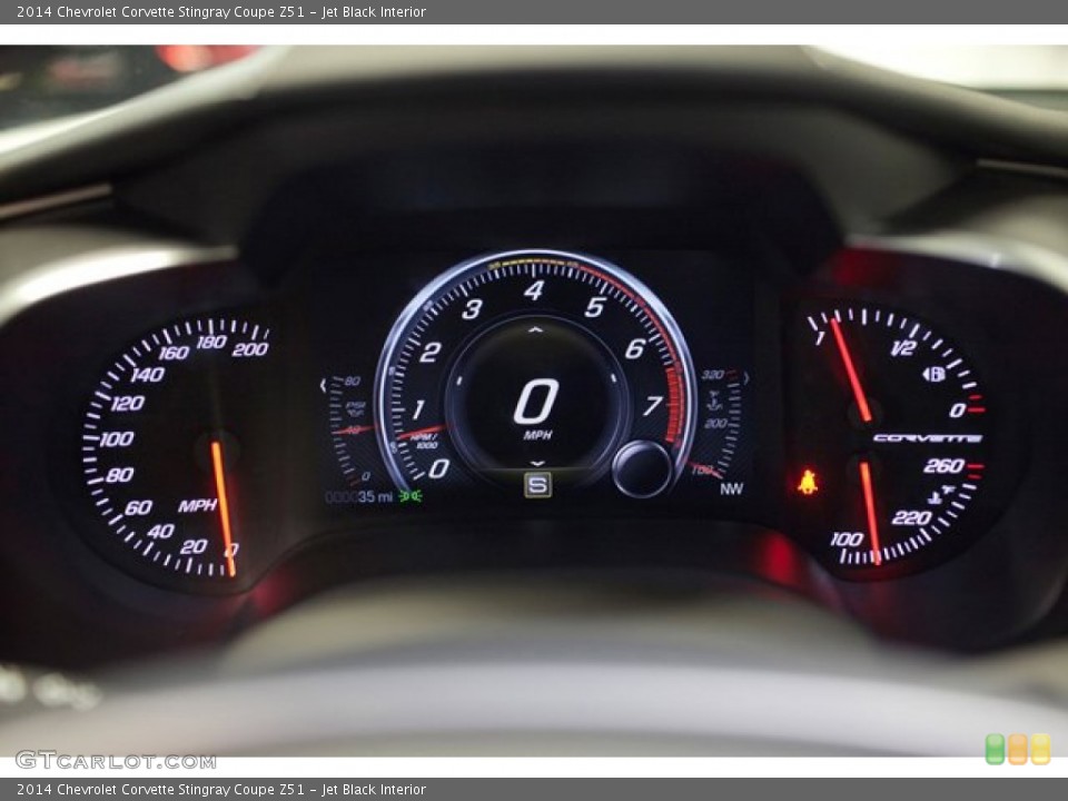 Jet Black Interior Gauges for the 2014 Chevrolet Corvette Stingray Coupe Z51 #87398248