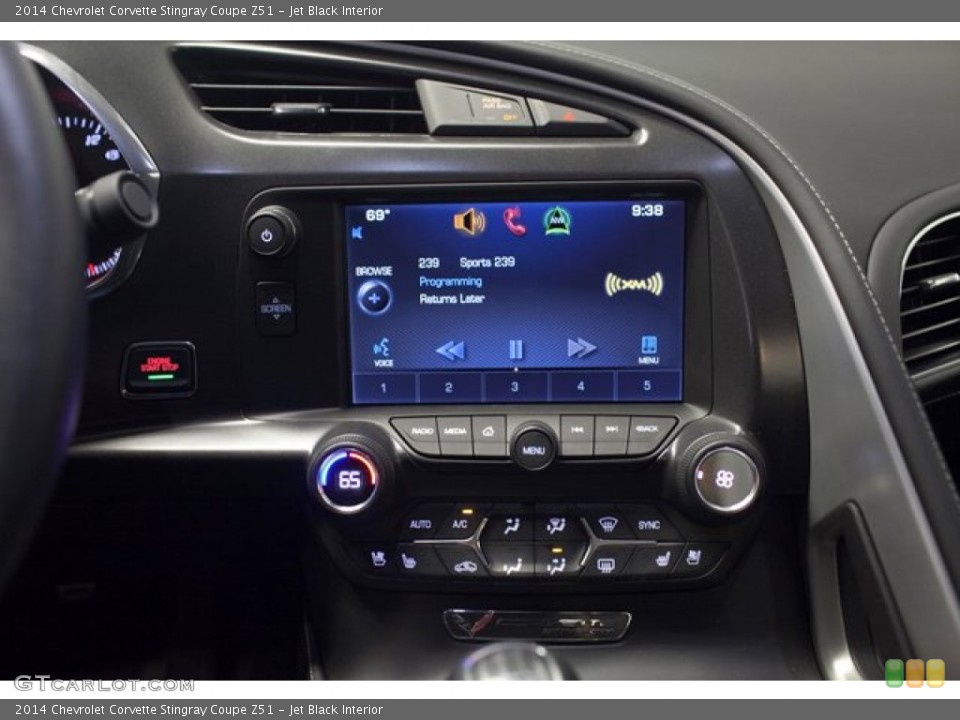 Jet Black Interior Controls for the 2014 Chevrolet Corvette Stingray Coupe Z51 #87398285