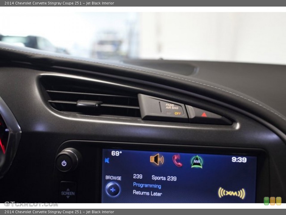 Jet Black Interior Controls for the 2014 Chevrolet Corvette Stingray Coupe Z51 #87398308