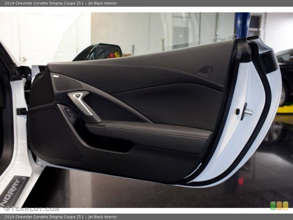 Jet Black Interior Door Panel for the 2014 Chevrolet Corvette Stingray Coupe Z51 #87398581
