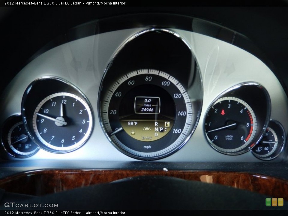 Almond/Mocha Interior Gauges for the 2012 Mercedes-Benz E 350 BlueTEC Sedan #87398893