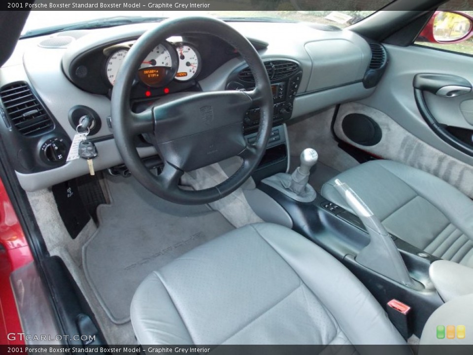 Graphite Grey Interior Prime Interior for the 2001 Porsche Boxster  #87399955