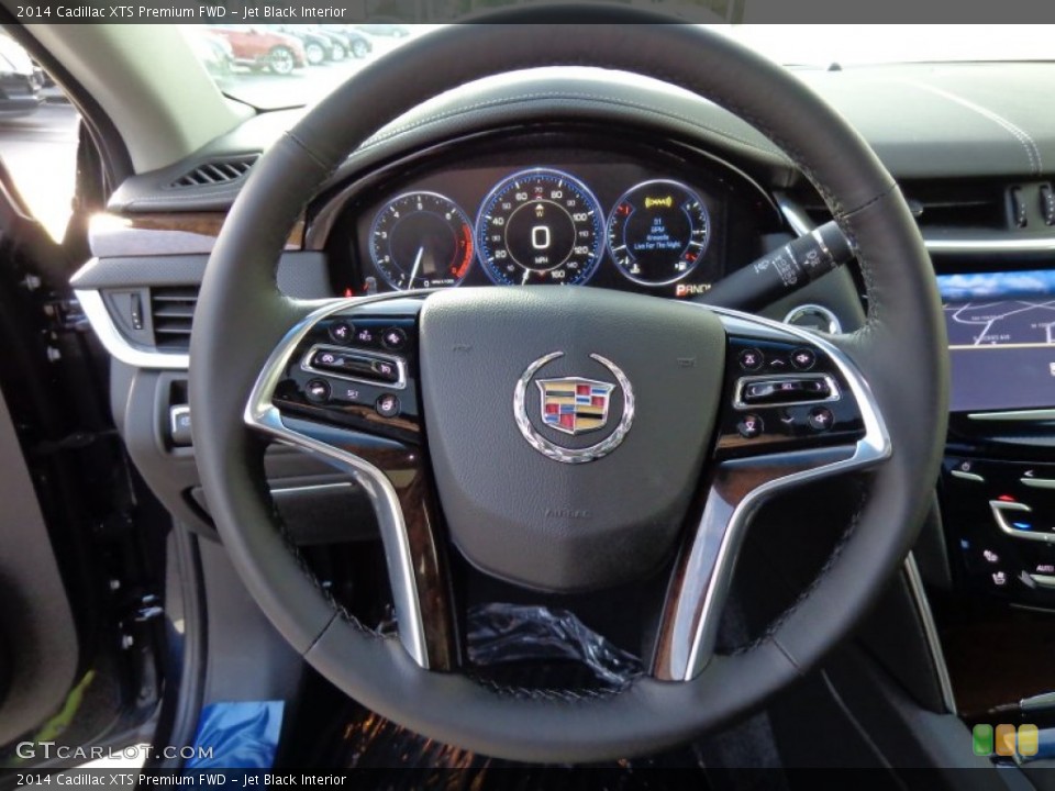 Jet Black Interior Steering Wheel for the 2014 Cadillac XTS Premium FWD #87402590