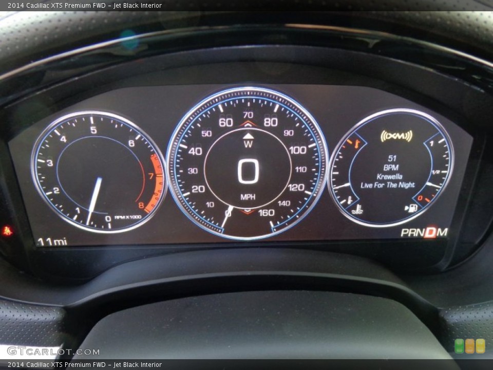 Jet Black Interior Gauges for the 2014 Cadillac XTS Premium FWD #87402703