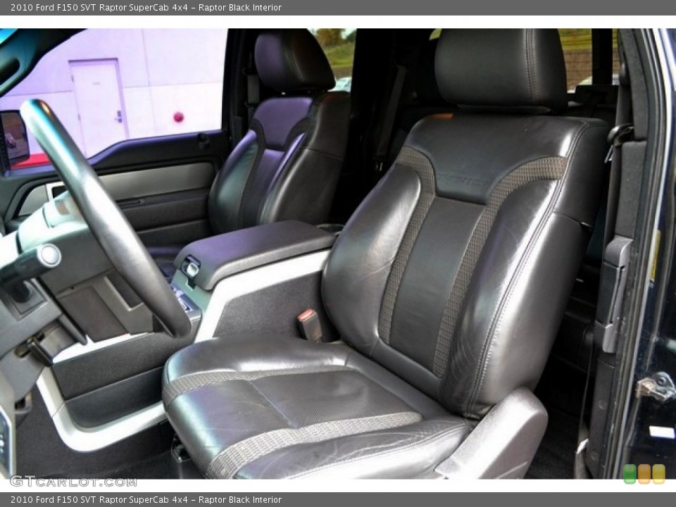 Raptor Black Interior Front Seat for the 2010 Ford F150 SVT Raptor SuperCab 4x4 #87403672