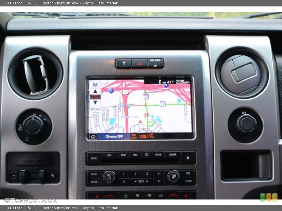 Raptor Black Interior Navigation for the 2010 Ford F150 SVT Raptor SuperCab 4x4 #87403738