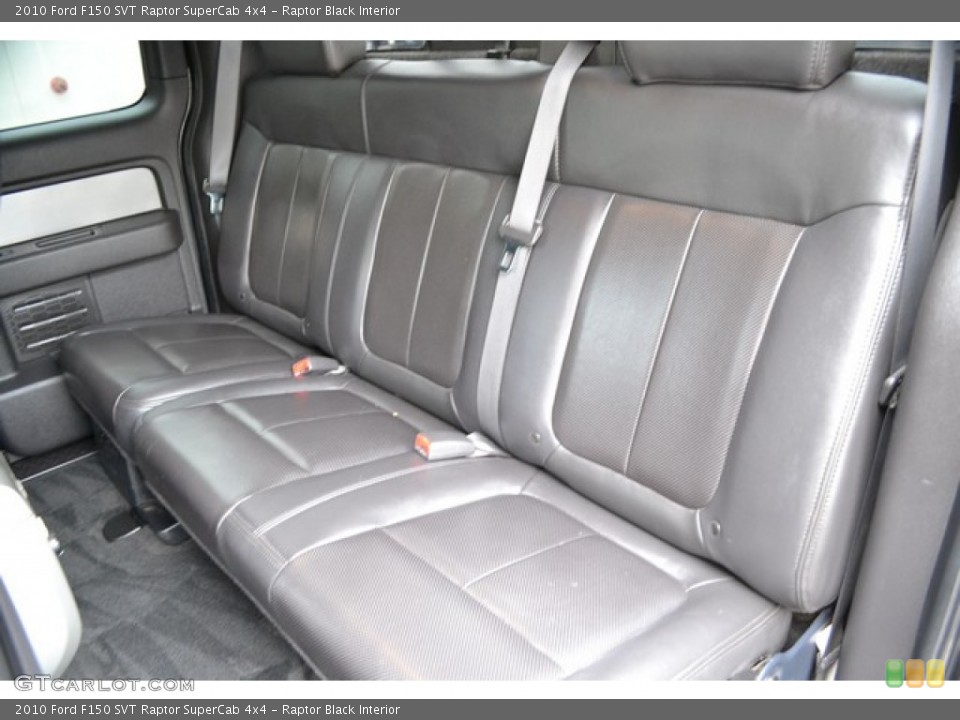 Raptor Black Interior Rear Seat for the 2010 Ford F150 SVT Raptor SuperCab 4x4 #87403885