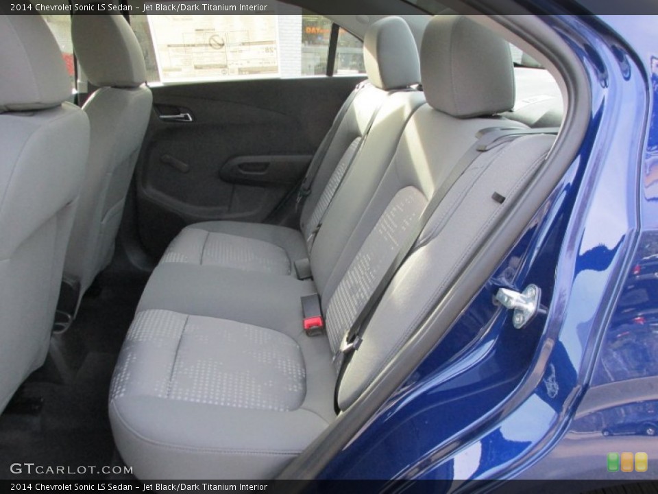 Jet Black/Dark Titanium Interior Rear Seat for the 2014 Chevrolet Sonic LS Sedan #87405789