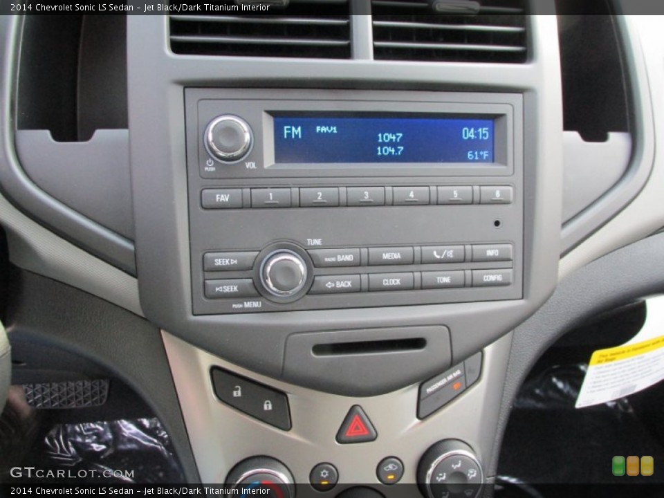 Jet Black/Dark Titanium Interior Audio System for the 2014 Chevrolet Sonic LS Sedan #87405868