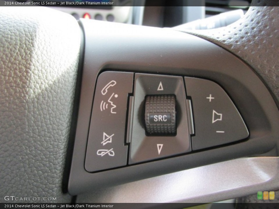 Jet Black/Dark Titanium Interior Controls for the 2014 Chevrolet Sonic LS Sedan #87405934