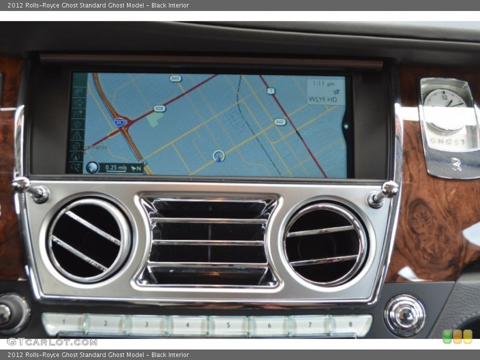 Black Interior Navigation for the 2012 Rolls-Royce Ghost  #87411061