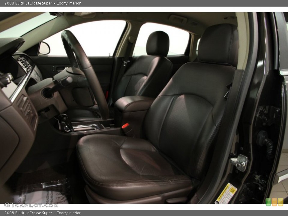 Ebony Interior Front Seat for the 2008 Buick LaCrosse Super #87413425