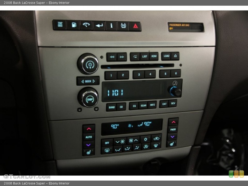 Ebony Interior Controls for the 2008 Buick LaCrosse Super #87413495