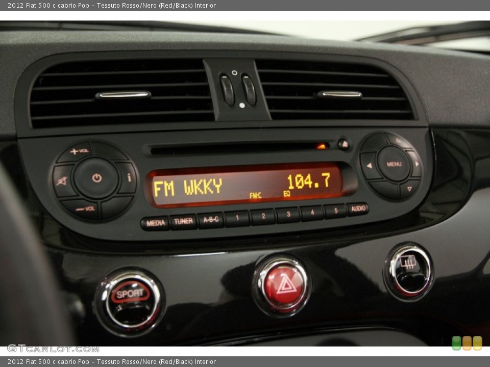 Tessuto Rosso/Nero (Red/Black) Interior Audio System for the 2012 Fiat 500 c cabrio Pop #87414187