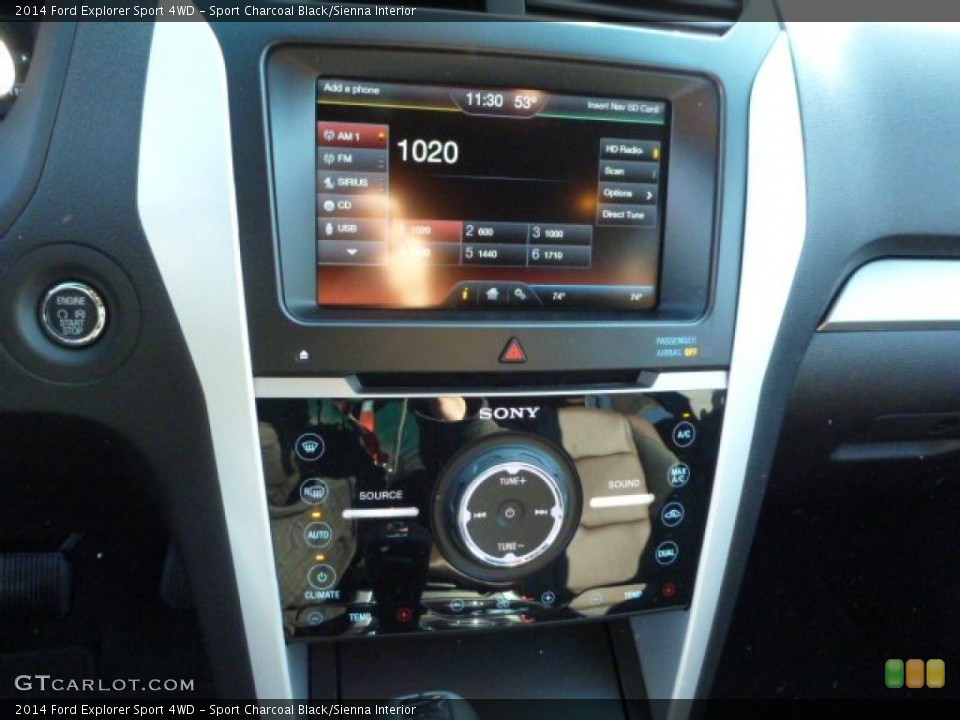 Sport Charcoal Black/Sienna Interior Controls for the 2014 Ford Explorer Sport 4WD #87415663