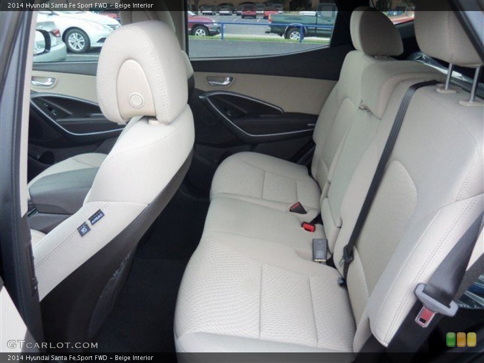 Beige Interior Rear Seat for the 2014 Hyundai Santa Fe Sport FWD #87419978