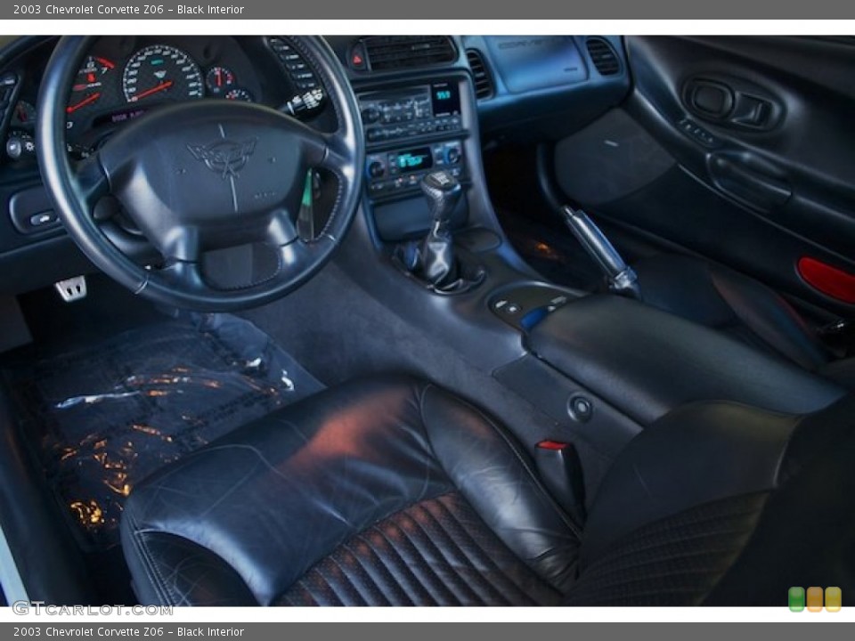 Black Interior Photo for the 2003 Chevrolet Corvette Z06 #87422690