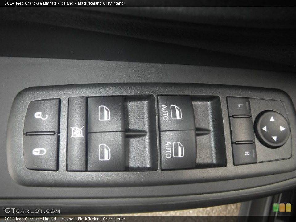Iceland - Black/Iceland Gray Interior Controls for the 2014 Jeep Cherokee Limited #87427558