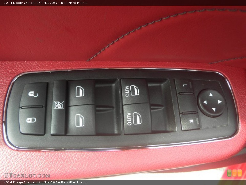 Black/Red Interior Controls for the 2014 Dodge Charger R/T Plus AWD #87428375