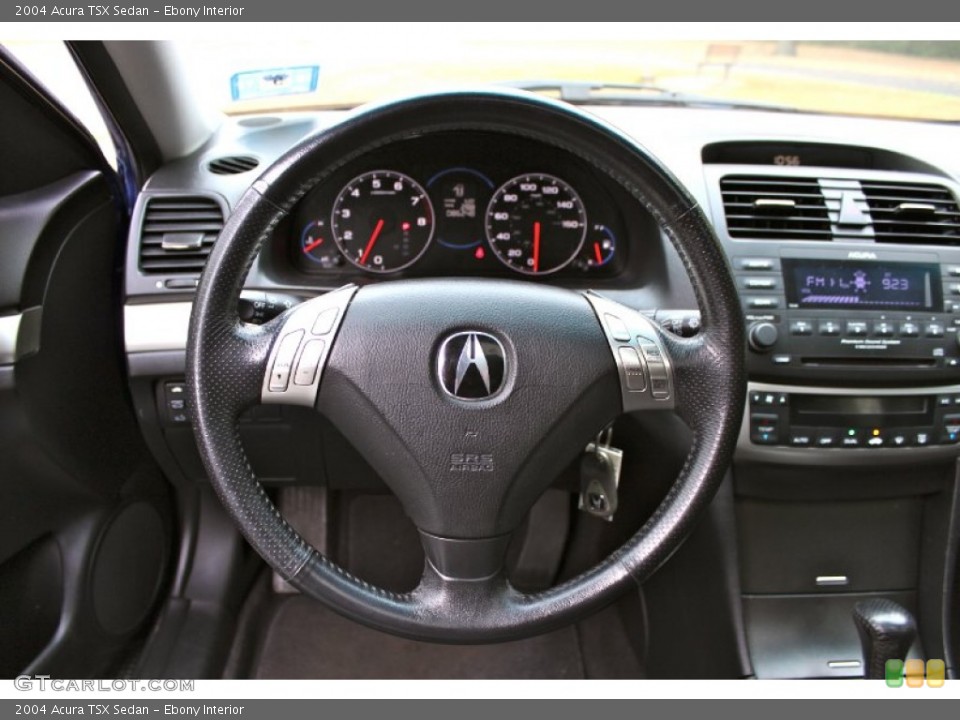 Ebony Interior Steering Wheel for the 2004 Acura TSX Sedan #87429248