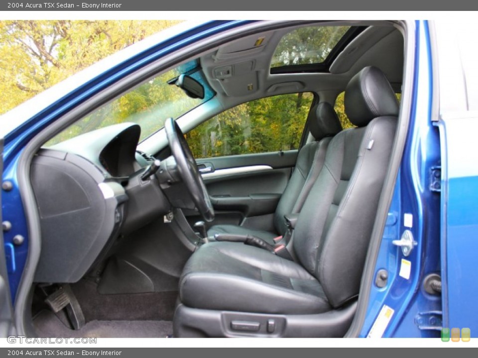 Ebony Interior Front Seat for the 2004 Acura TSX Sedan #87429414