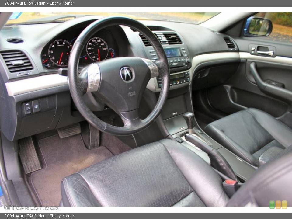 Ebony Interior Prime Interior for the 2004 Acura TSX Sedan #87429443