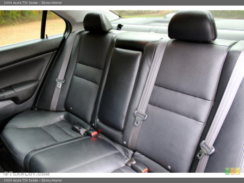 Ebony Interior Rear Seat for the 2004 Acura TSX Sedan #87429581