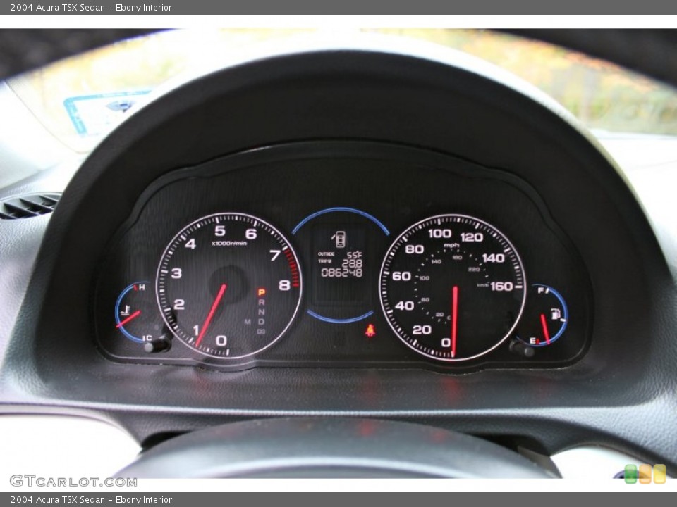 Ebony Interior Gauges for the 2004 Acura TSX Sedan #87430097