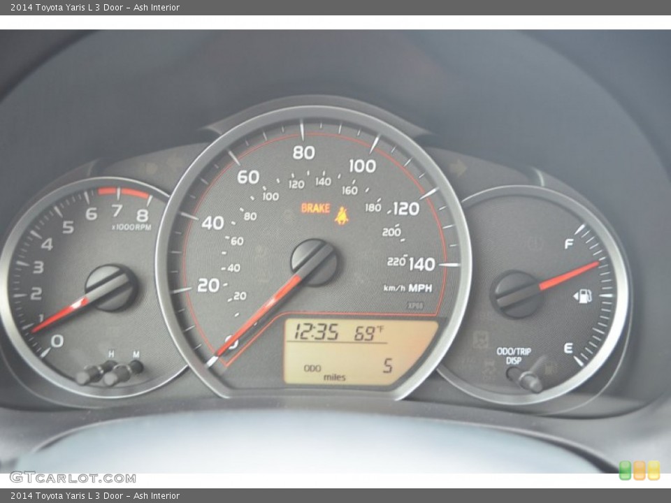 Ash Interior Gauges for the 2014 Toyota Yaris L 3 Door #87430787