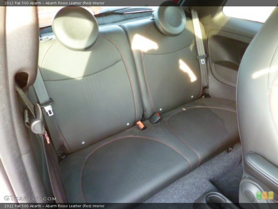 Abarth Rosso Leather (Red) Interior Rear Seat for the 2012 Fiat 500 Abarth #87431990