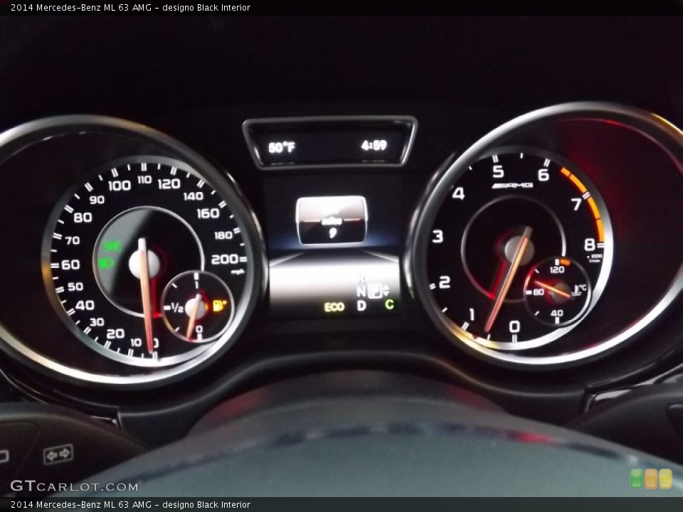 designo Black Interior Gauges for the 2014 Mercedes-Benz ML 63 AMG #87432434