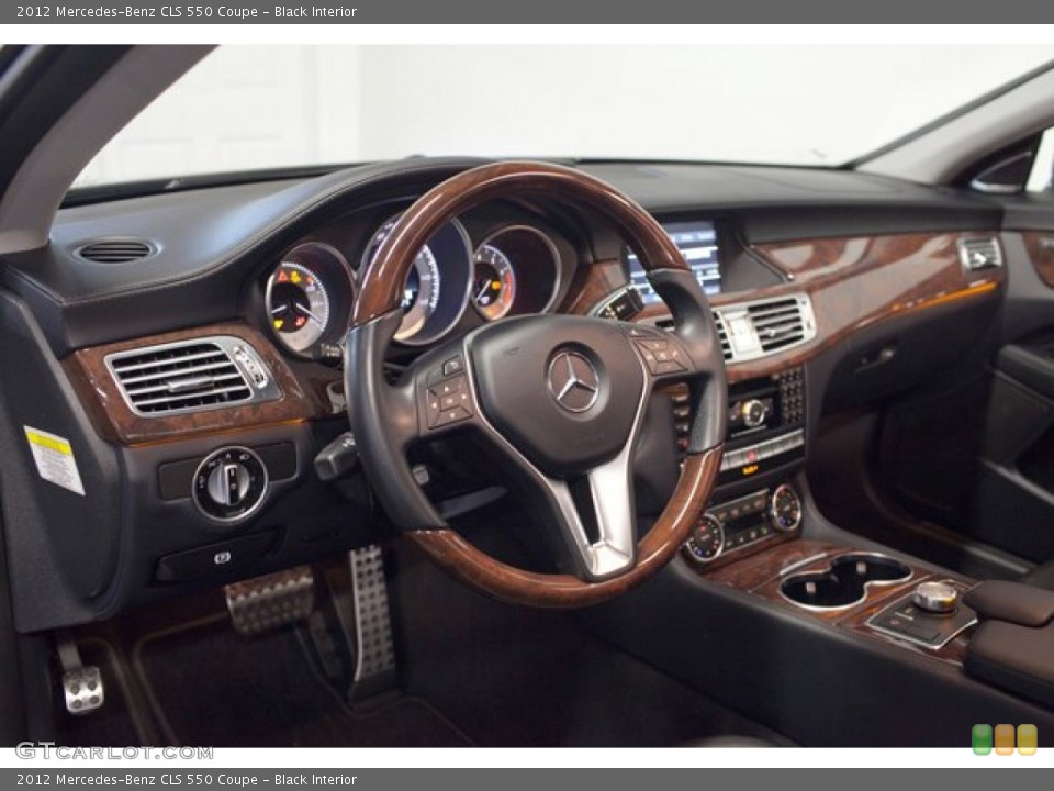 Black Interior Dashboard for the 2012 Mercedes-Benz CLS 550 Coupe #87435770