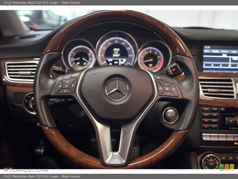Black Interior Steering Wheel for the 2012 Mercedes-Benz CLS 550 Coupe #87435824