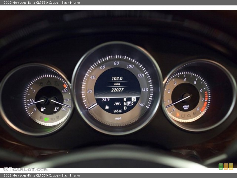 Black Interior Gauges for the 2012 Mercedes-Benz CLS 550 Coupe #87435933